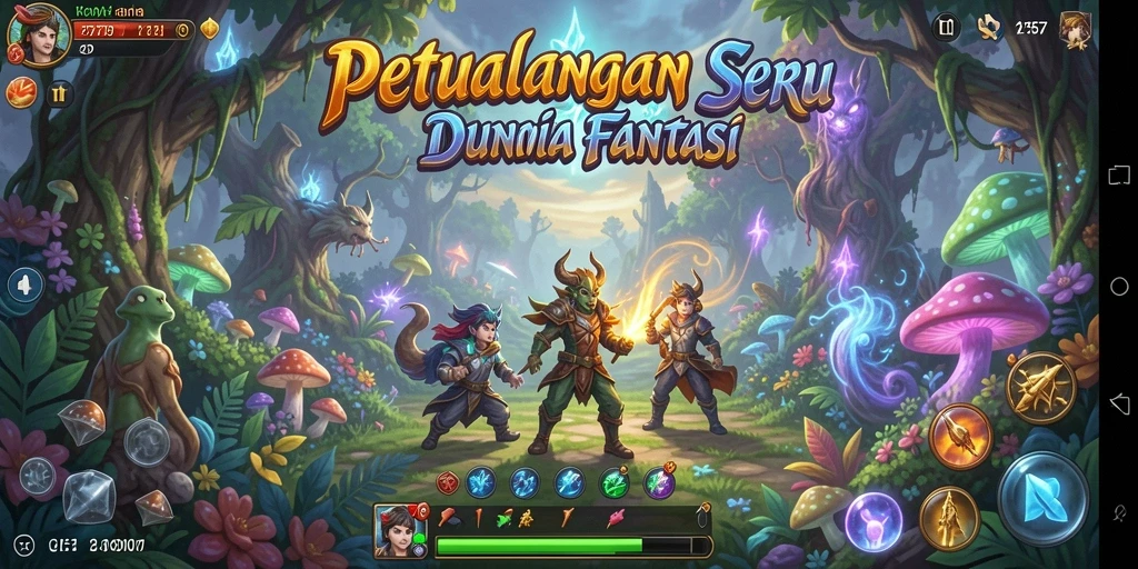 Gameplay seru di dunia petualangan yang menantang.