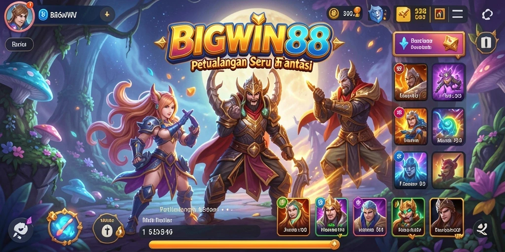 Screenshot utama BIGWIN88 dengan gameplay yang seru dan interaktif.