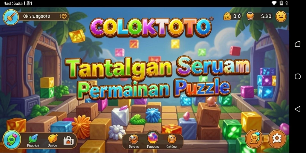 Screenshot utama COLOKTOTO menunjukkan gameplay menantang dalam permainan Puzzle.