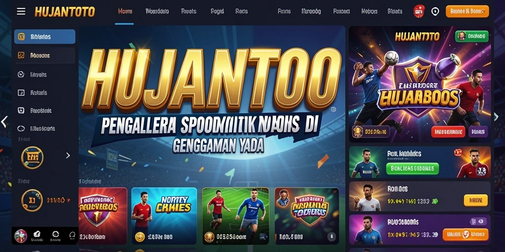 Tampilan menarik dari gameplay taruhan di HUJANTOTO.
