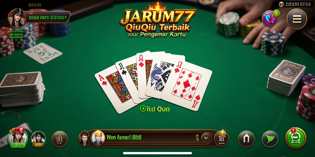 Tampilan permainan QiuQiu di JARUM77 dengan gameplay yang seru.