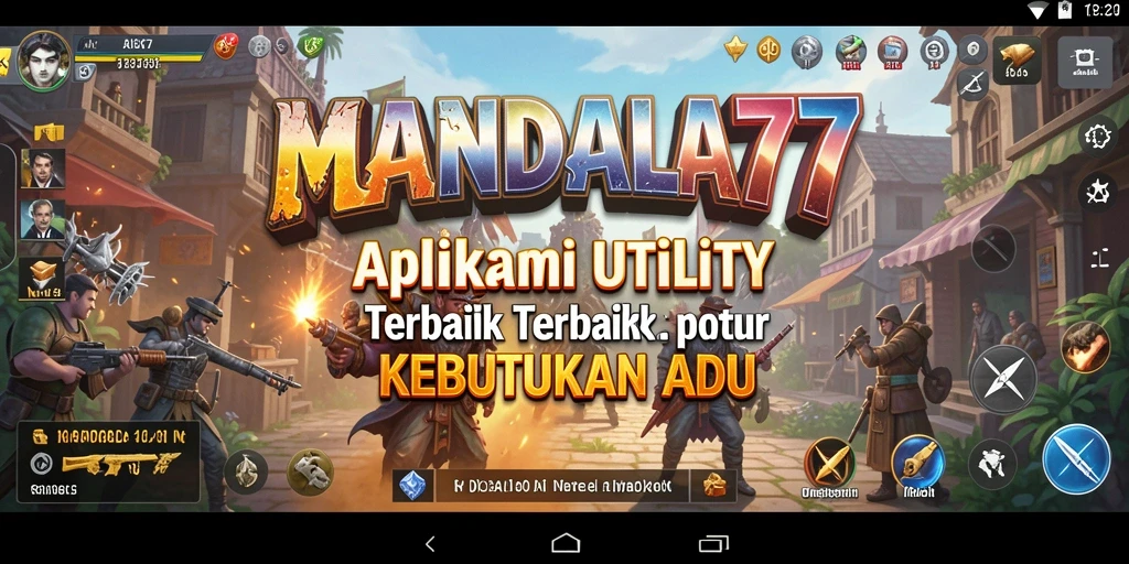 Tampilan antarmuka MANDALA77 yang sederhana dan fungsional.