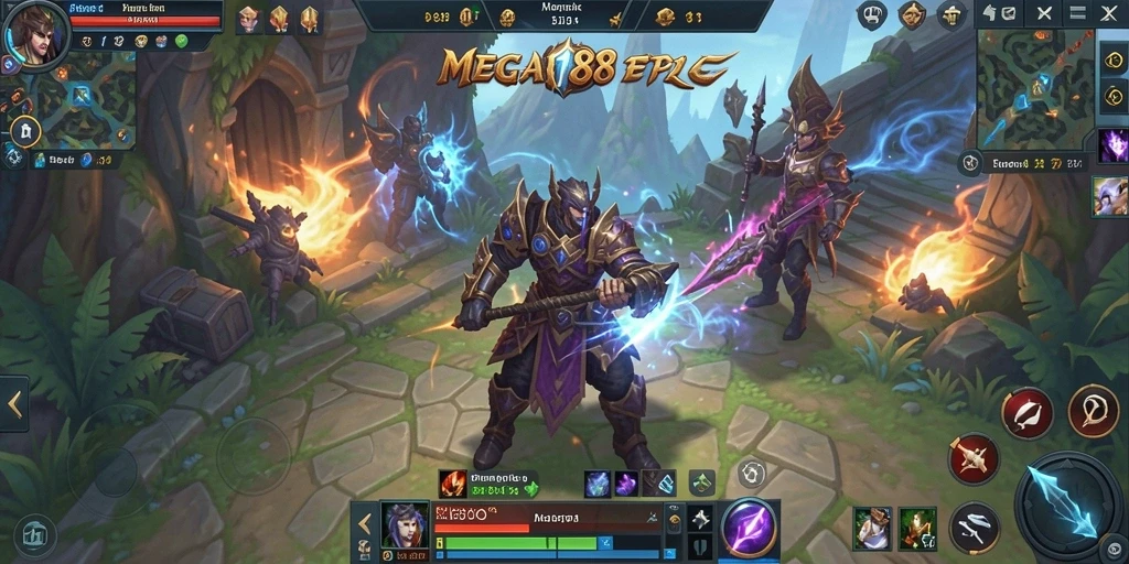 Tampilan menarik dari gameplay MMORPG MEGA188 yang seru.