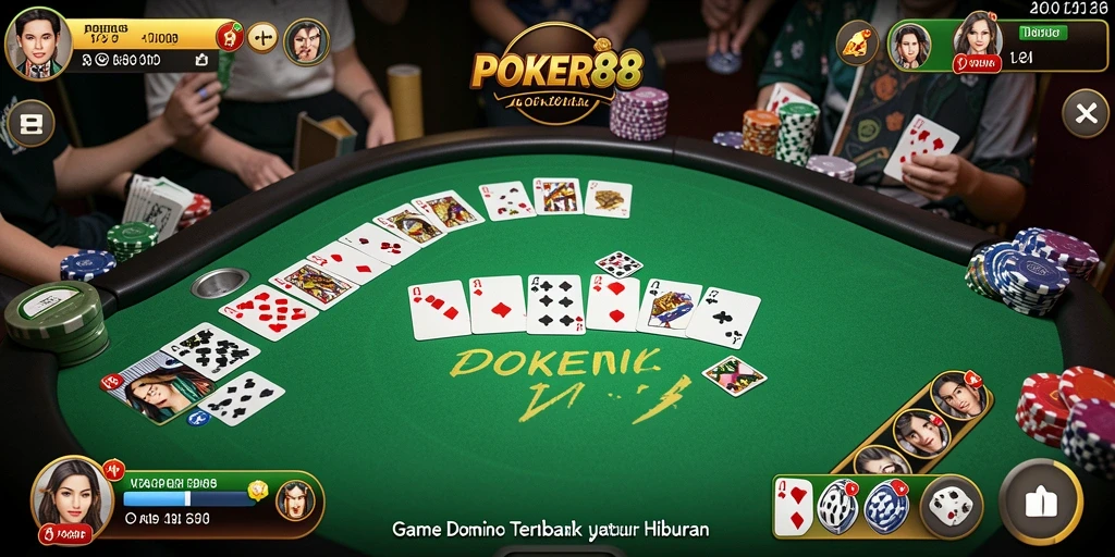 Tampilan gameplay POKER88 yang dinamis dan menarik.
