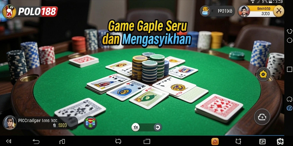 Tampilan screenshot gameplay Gaple yang seru dan interaktif.