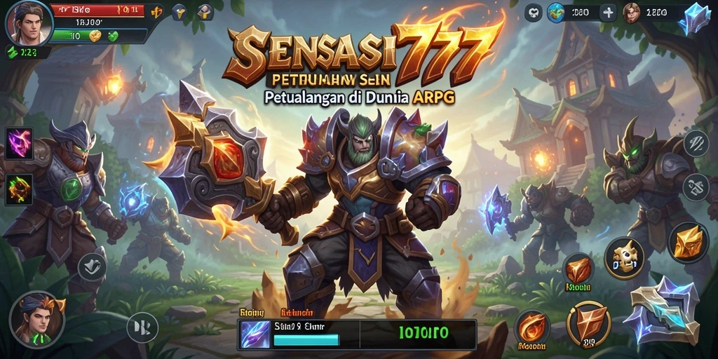 Tampilan menakjubkan dari gameplay SENSASI777 yang penuh aksi ARPG.