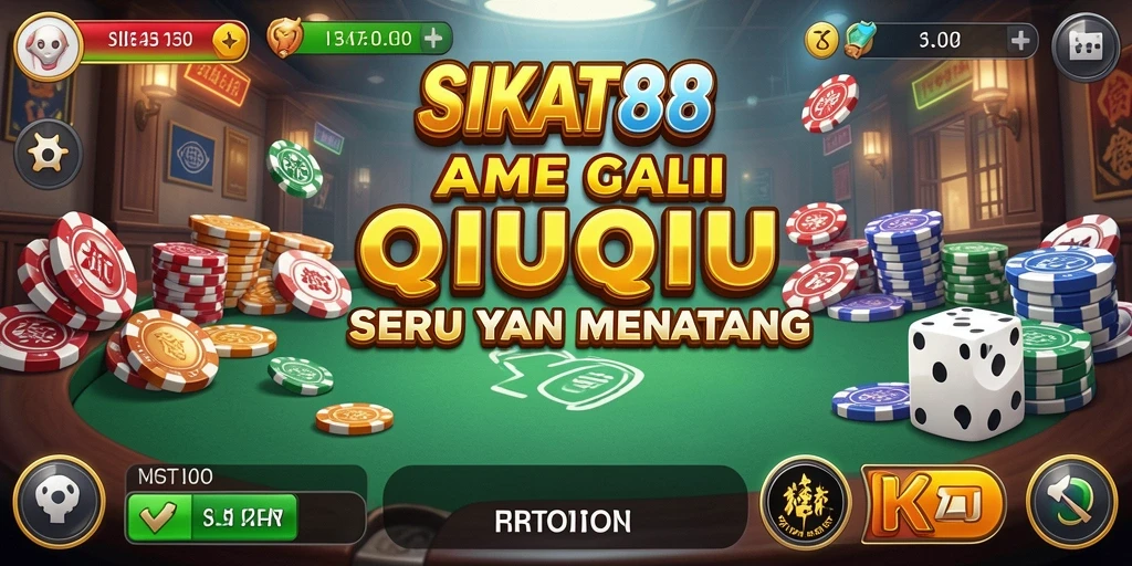 Gameplay seru QiuQiu di SIKAT88 dengan teman-teman.