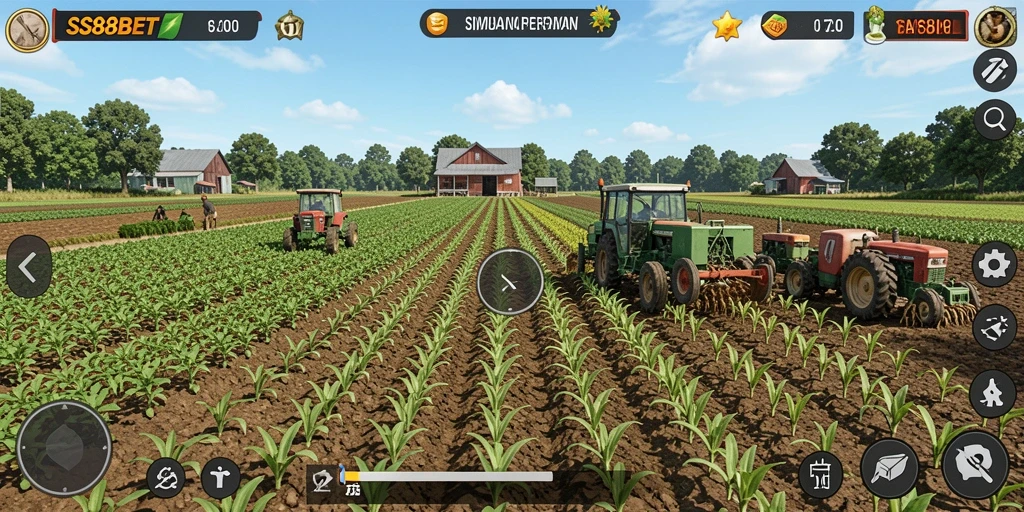 Gameplay menarik di SS88BET dengan berbagai aktivitas pertanian.