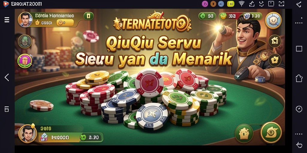 Tampilan menarik dari gameplay QiuQiu di TERNATETOTO.