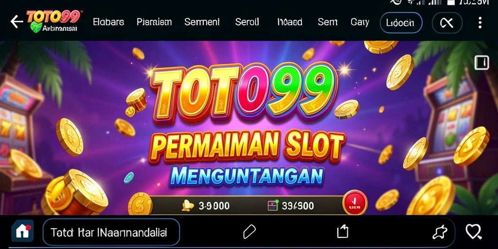 Menampilkan gameplay menarik dari permainan slot TOTO99.