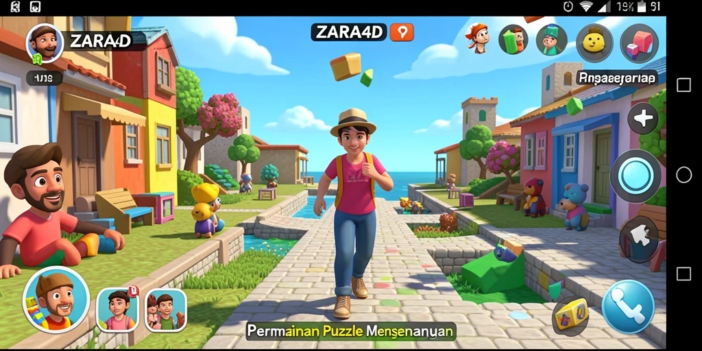 Tampilan gameplay ZARA4D yang menarik dan menantang teka-teki.