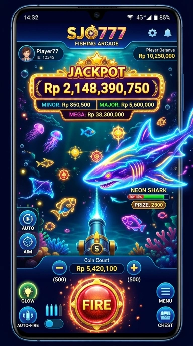 Tampilan utama aplikasi sjo777 dengan berbagai pilihan aplikasi.